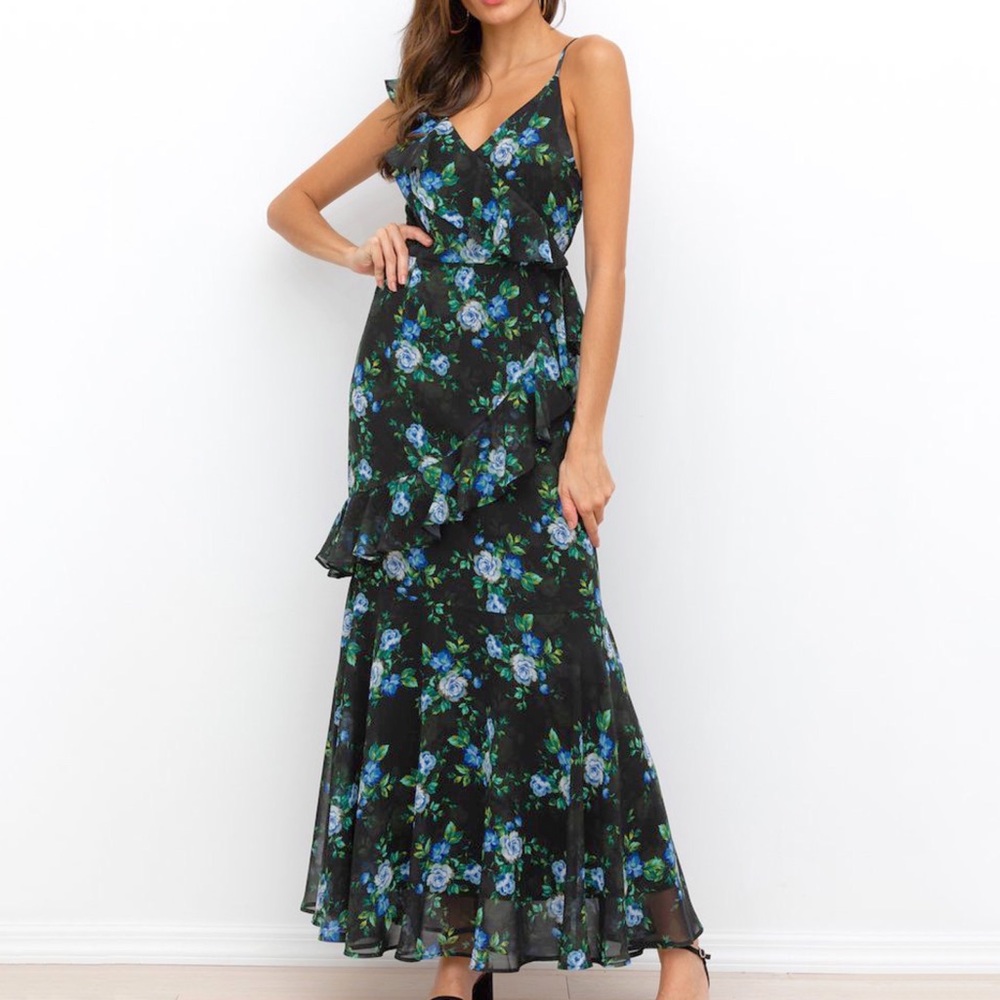 Anthropologie Yumi Kim Ivy Ruffled Maxi Dress